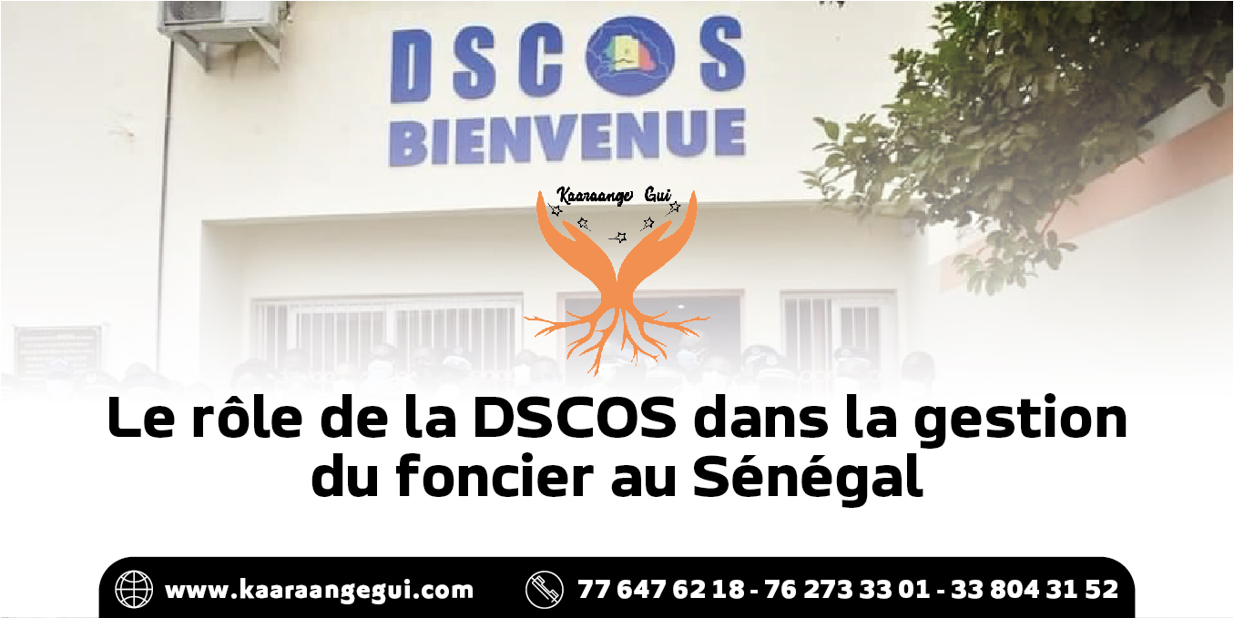 Achat de terrain au Sénégal : Le  rôle de la DSCOS dans la gestion du foncier